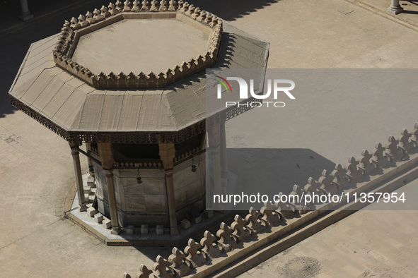 A picture taken on June 24, 2024, in Cairo, Egypt, is showing the minarets of Bab Zuweila, one of the historic gates of Islamic Cairo in the...