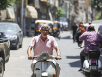 Al-Moez Street in Al-Gamaleya neighborhood next to the Khan Al-Khalili market area, on June 24, 2024, in Cairo, Egypt, is containing the lar...