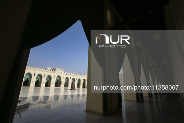 A view of Al-Hakim Mosque is among the important structures in Cairo, Egypt, on June 24, 2024. Egypt, which is the most populated country in...