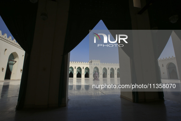 A view of Al-Hakim Mosque is among the important structures in Cairo, Egypt, on June 24, 2024. Egypt, which is the most populated country in...