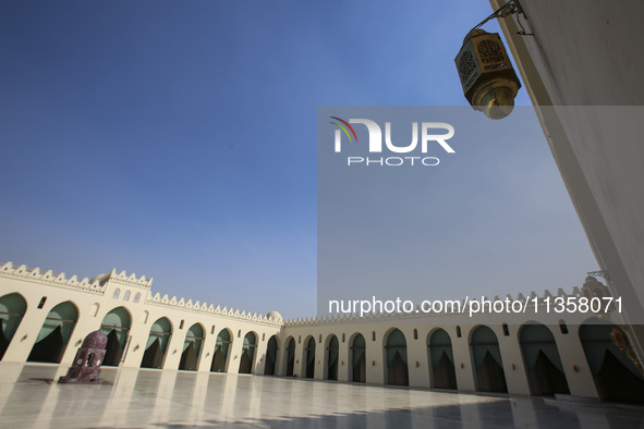 A view of Al-Hakim Mosque is among the important structures in Cairo, Egypt, on June 24, 2024. Egypt, which is the most populated country in...