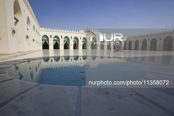 A view of Al-Hakim Mosque is among the important structures in Cairo, Egypt, on June 24, 2024. Egypt, which is the most populated country in...