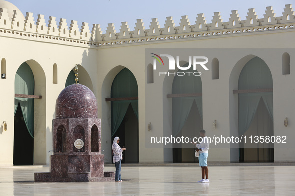 A view of Al-Hakim Mosque is among the important structures in Cairo, Egypt, on June 24, 2024. Egypt, which is the most populated country in...