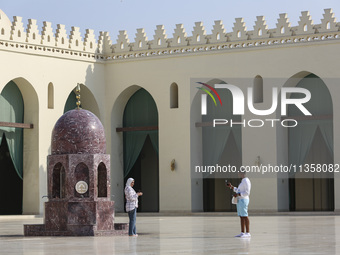 A view of Al-Hakim Mosque is among the important structures in Cairo, Egypt, on June 24, 2024. Egypt, which is the most populated country in...