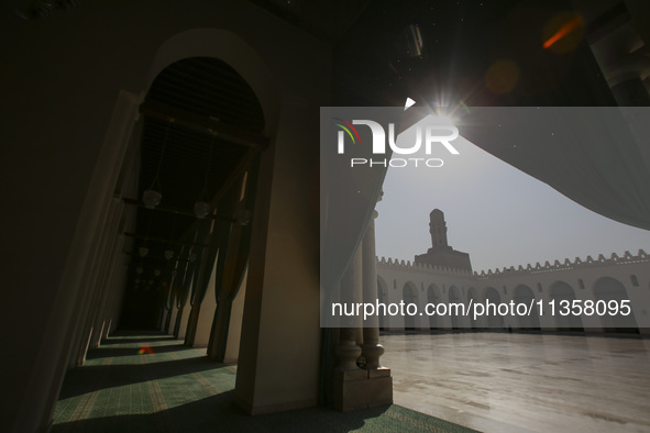 A view of Al-Hakim Mosque is among the important structures in Cairo, Egypt, on June 24, 2024. Egypt, which is the most populated country in...