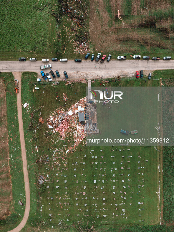 Severe storms are bringing numerous tornadoes that are touching down across parts of Wisconsin on Saturday, June 22, 2024. The Apple Grove C...