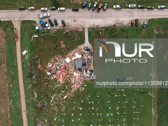 Severe storms are bringing numerous tornadoes that are touching down across parts of Wisconsin on Saturday, June 22, 2024. The Apple Grove C...