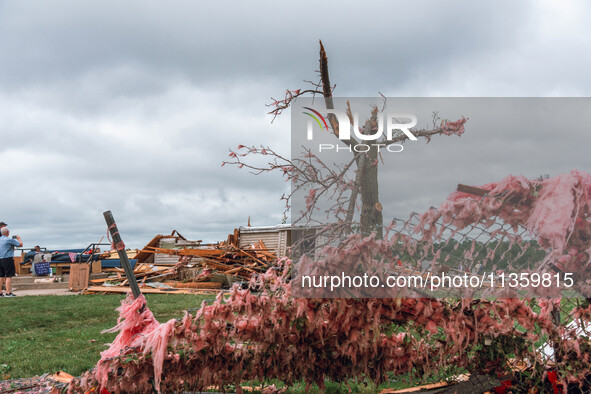 Severe storms are bringing numerous tornadoes that are touching down across parts of Wisconsin on Saturday, June 22, 2024. The Apple Grove C...