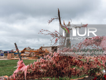 Severe storms are bringing numerous tornadoes that are touching down across parts of Wisconsin on Saturday, June 22, 2024. The Apple Grove C...