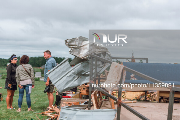 Severe storms are bringing numerous tornadoes that are touching down across parts of Wisconsin on Saturday, June 22, 2024. The Apple Grove C...