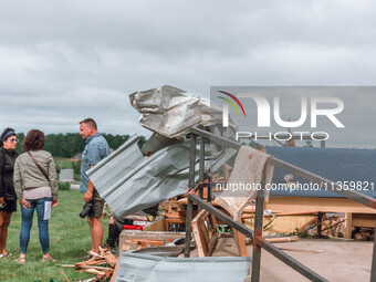 Severe storms are bringing numerous tornadoes that are touching down across parts of Wisconsin on Saturday, June 22, 2024. The Apple Grove C...