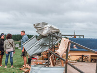 Severe storms are bringing numerous tornadoes that are touching down across parts of Wisconsin on Saturday, June 22, 2024. The Apple Grove C...