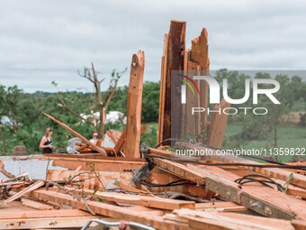 Severe storms are bringing numerous tornadoes that are touching down across parts of Wisconsin on Saturday, June 22, 2024. The Apple Grove C...