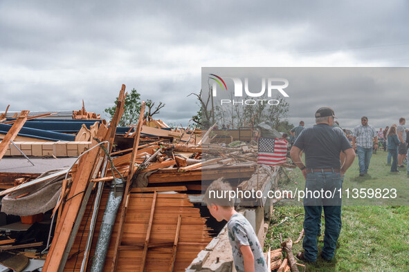 Severe storms are bringing numerous tornadoes that are touching down across parts of Wisconsin on Saturday, June 22, 2024. The Apple Grove C...