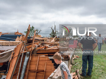 Severe storms are bringing numerous tornadoes that are touching down across parts of Wisconsin on Saturday, June 22, 2024. The Apple Grove C...