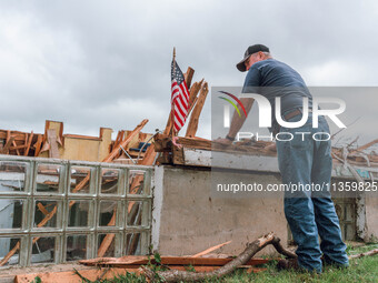 Severe storms are bringing numerous tornadoes that are touching down across parts of Wisconsin on Saturday, June 22, 2024. The Apple Grove C...