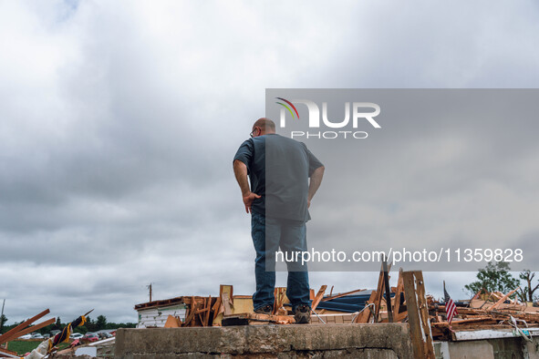 Severe storms are bringing numerous tornadoes that are touching down across parts of Wisconsin on Saturday, June 22, 2024. The Apple Grove C...