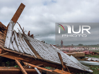 Severe storms are bringing numerous tornadoes that are touching down across parts of Wisconsin on Saturday, June 22, 2024. The Apple Grove C...