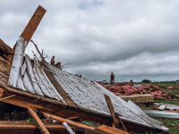 Severe storms are bringing numerous tornadoes that are touching down across parts of Wisconsin on Saturday, June 22, 2024. The Apple Grove C...