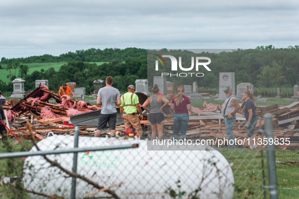 Severe storms are bringing numerous tornadoes that are touching down across parts of Wisconsin on Saturday, June 22, 2024. The Apple Grove C...