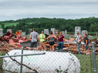 Severe storms are bringing numerous tornadoes that are touching down across parts of Wisconsin on Saturday, June 22, 2024. The Apple Grove C...