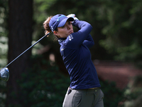 Gaby Lopez of Mexico tees off on the third hole during Day Four of the KPMG Women's PGA Championship at Sahalee Country Club in Sammamish, W...