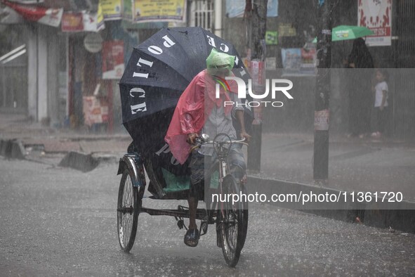 After days of intense heat, Dhaka city witnessed heavy rain and thunderstorms during the monsoon season on Wednesday, June 26, 2024. 