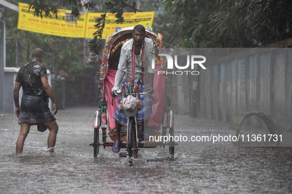 After days of intense heat, Dhaka city witnessed heavy rain and thunderstorms during the monsoon season on Wednesday, June 26, 2024. 