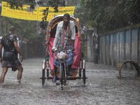 After days of intense heat, Dhaka city witnessed heavy rain and thunderstorms during the monsoon season on Wednesday, June 26, 2024. (