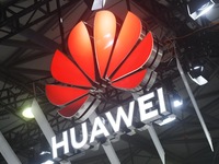 The logo of Huawei is being pictured at the 2024 Mobile World Congress (MWC Shanghai) in Shanghai, China, on June 26, 2024. (