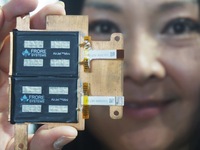 Exhibitors are demonstrating the world's first solid-state active cooling chip at the 2024 Mobile World Congress (MWC Shanghai) in Shanghai,...