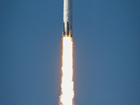 A SpaceX Falcon Heavy Rocket With The GOES-U Spacecraft Launches From NASA's Kennedy Space Center In Cape Canaveral, Florida, On June 25, 20...