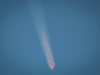 A SpaceX Falcon Heavy Rocket With The GOES-U Spacecraft Launches From NASA's Kennedy Space Center In Cape Canaveral, Florida, On June 25, 20...