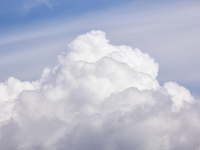 Storm clouds are beginning to form on the horizon, announcing the imminent arrival of a storm in Zurich, Switzerland, on June 27, 2024. (