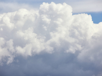 Storm clouds are beginning to form on the horizon, announcing the imminent arrival of a storm in Zurich, Switzerland, on June 27, 2024. (