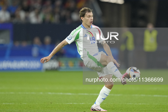 Nicolo Barella central midfield of Italy and Inter Milan during the UEFA EURO 2024 group stage match between Spain and Italy at Arena AufSch...