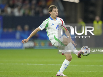 Nicolo Barella central midfield of Italy and Inter Milan during the UEFA EURO 2024 group stage match between Spain and Italy at Arena AufSch...