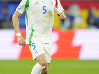 Riccardo Calafiori centre-back of Italy and Bologna FC 1909 during the UEFA EURO 2024 group stage match between Spain and Italy at Arena Auf...