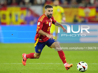 Daniel Carvajal right-back of Spain and Real Madrid during the UEFA EURO 2024 group stage match between Spain and Italy at Arena AufSchalke...