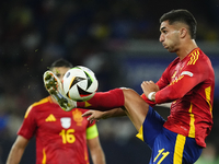 Ferran Torres left winger of Spain and FC Barcelona during the UEFA EURO 2024 group stage match between Spain and Italy at Arena AufSchalke...