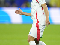 Giacomo Raspadori second striker of Italy and SSC Napoli during the UEFA EURO 2024 group stage match between Spain and Italy at Arena AufSch...