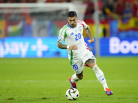 Mattia Zaccagni left winger of Italy and SS Lazio during the UEFA EURO 2024 group stage match between Spain and Italy at Arena AufSchalke on...