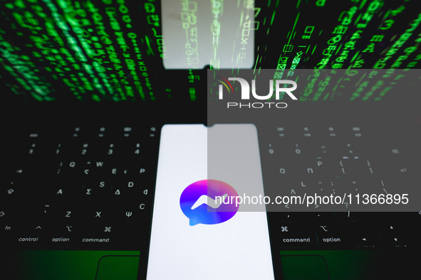 The Messenger logo is being displayed on a smartphone screen in Athens, Greece, on June 28, 2024. (Photo Illustration by Nikolas Kokovlis/Nu...