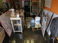 A view of businesses being affected after flooding in Ecatepec, State of Mexico, due to the rains during the last few days. (