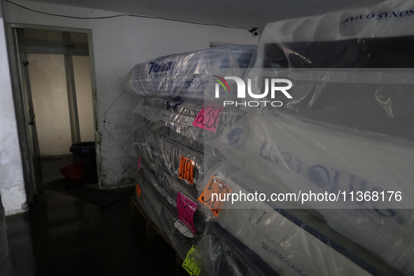 A view of businesses being affected after flooding in Ecatepec, State of Mexico, due to the rains during the last few days. 