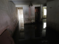 A view inside a house is being affected by flooding in Ecatepec, State of Mexico, as a result of the rains during the last few days. (