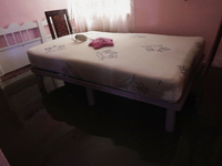 A view inside a house is being affected by flooding in Ecatepec, State of Mexico, as a result of the rains during the last few days. (