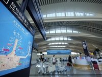 Passengers are waiting for a flight at the T2 terminal of Yantai Penglai International Airport in Yantai, China, on June 28, 2024. (