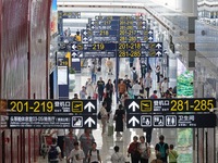 Passengers are waiting for a flight at the T2 terminal of Yantai Penglai International Airport in Yantai, China, on June 28, 2024. (