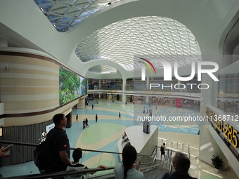 Passengers are waiting for a flight at the T2 terminal of Yantai Penglai International Airport in Yantai, China, on June 28, 2024. (